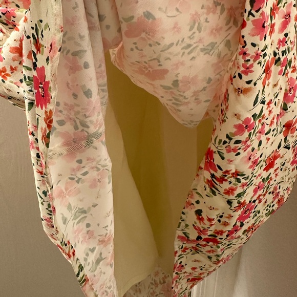 NWT Commense Floral Print Trim Cami Midi Dress - Picture 12 of 14